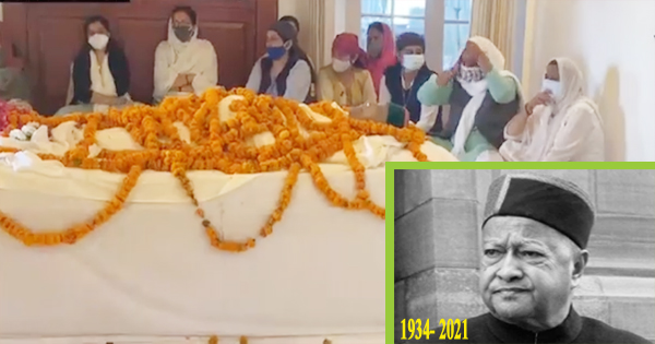 होली लॉज पहुंची वीरभद्र सिंह की पार्थिव देह, रामपुर में होगा अंतिम संस्कार