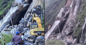 #Kinnaur : चट्टान गिरने से मार्ग अवरुद्ध, कई घंटे ठप रही संचार व्यवस्था