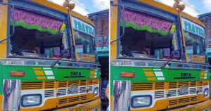 इंदौरा टू भरमौर निजी बस पर पत्थर गिरने से टूटा फ्रंट शीशा, यात्रियों में अफरा-तफरी