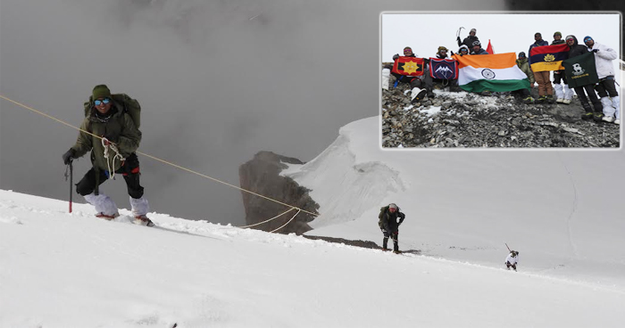 केलांग : 6593 मीटर ऊंचे मानेरंग एक्सपीडशन पर चढ़ाई कर लौटा डोगरा स्काउट का दल 